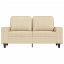 2-personers sofa 120 cm stof cremefarvet
