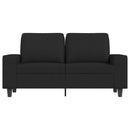 2-personers sofa 120 cm stof sort