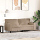 2-personers sofa 140 cm kunstlæder cappuccino