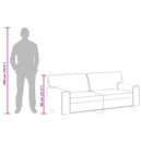 2-personers sofa 140 cm kunstlæder cappuccino