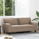 2-personers sofa 140 cm kunstlæder cappuccino