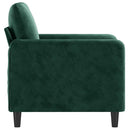 lænestol 60 cm velour lysegrøn
