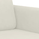 lænestol 60 cm velour cremefarvet