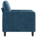 lænestol 60 cm velour Blå