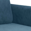 lænestol 60 cm velour Blå