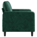 2-personers sofa 120 cm fløjl mørkegrøn