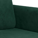 2-personers sofa 120 cm fløjl mørkegrøn