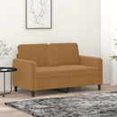 2-personers sofa 120 cm fløjl brun