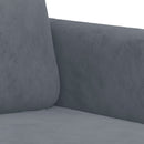 2-personers sofa 140 cm fløjl mørkegrå