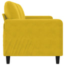 3-personers sofa 180 cm velour gul