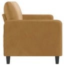 3-personers sofa 180 cm fløjl brun