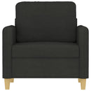 lænestol 60 cm stof sort