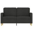 2-personers sofa 120 cm stof sort