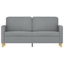 2-personers sofa 140 cm stof lysegrå