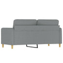 2-personers sofa 140 cm stof lysegrå