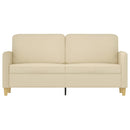 2-personers sofa 140 cm stof cremefarvet