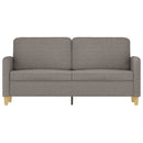 2-personers sofa 140 cm stof gråbrun