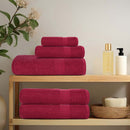 badehåndklæder FROGN 2 stk bordeaux 70x140 cm 360 gsm