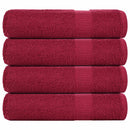 badehåndklæder FROGN 4 stk bordeaux 70x140 cm 360 gsm