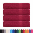badehåndklæder FROGN 4 stk bordeaux 70x140 cm 360 gsm