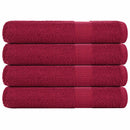 saunahåndklæder FROGN 4 stk. bordeaux 80x200 cm 360 gsm