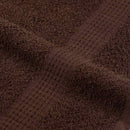 brusehåndklæder FROGN 4 stk. brun 70x140 cm 360 gsm