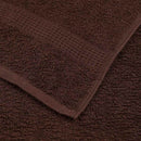 brusehåndklæder FROGN 10 stk. brun 70x140 cm 360 gsm