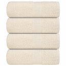vaskehåndklæder FROGN 4 stk. cremefarvet 30x30 cm 360 g/m²