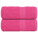 vaskehåndklæder FROGN 2 stk. lyserød 30x30 cm 360 gsm