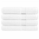Premium saunahåndklæder SOLUND 4 stk. hvid 80x200 cm 600 gsm