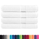 Premium saunahåndklæder SOLUND 4 stk. hvid 80x200 cm 600 gsm