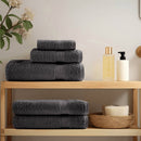 Premium vaskeklude SOLUND 50 stk Antracit 15x21 cm 600 gsm