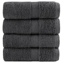 Premium vaskehåndklæder SOLUND 4 stk. antracit 30x30 cm 600 gsm