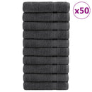 Premium håndklæder SOLUND 50 stk. antracit 50x100 cm 600 gsm
