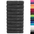 Premium håndklæder SOLUND 50 stk. antracit 50x100 cm 600 gsm
