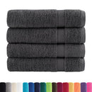 Premium badehåndklæder SOLUND 4 stk. antracit 70x140 cm 600 gsm