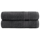 Premium badehåndklæder SOLUND 2 stk. antracit 100x150 cm 600 gsm