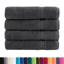 Premium badehåndklæder SOLUND 4 stk. antracit 100x150 cm 600 gsm
