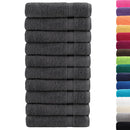 Premium badehåndklæder SOLUND 10 stk. antracit 100x150 cm 600 gsm