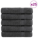 Premium badehåndklæder SOLUND 50 stk. antracit 100x150 cm 600 gsm