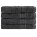 Premium saunahåndklæder SOLUND 4 stk. antracit 80x200 cm 600 gsm