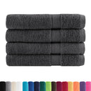 Premium saunahåndklæder SOLUND 4 stk. antracit 80x200 cm 600 gsm