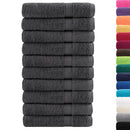 Premium saunahåndklæder SOLUND 10 stk. antracit 80x200 cm 600 gsm