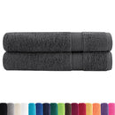 Premium håndklæder SOLUND 2 stk. antracit 100x200 cm 600 gsm