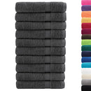 Premium håndklæder SOLUND 10 stk. antracit 100x200 cm 600 gsm