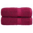 Premium vaskehåndklæder SOLUND 2 stk. bordeaux 30x30 cm 600 gsm
