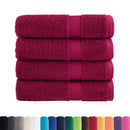 Premium håndklæder SOLUND 4 stk. bordeaux 50x100 cm 600 gsm