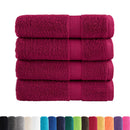 Premium badehåndklæder SOLUND 4 stk bordeaux 70x140 cm 600 gsm