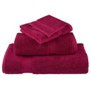 Premium badehåndklæder SOLUND 4 stk bordeaux 70x140 cm 600 gsm