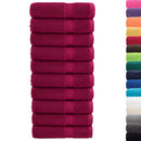 Premium badehåndklæder SOLUND 10 stk bordeaux 70x140 cm 600 gsm